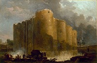 ユベール・ロベール《取り壊しの最初の日々におけるバスティーユ》 1789