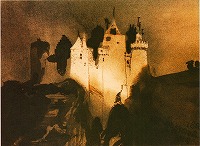 ユゴー《夜に照明された城》 1856