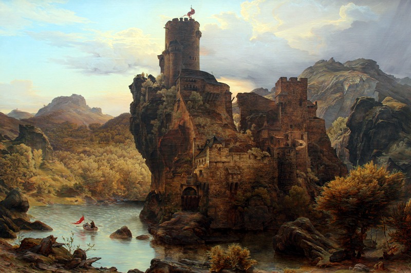 レッシング《岩山の城》 1828