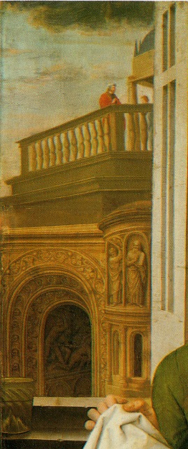メムリンク《浴槽から出るバテシバ》（細部） 1485年頃