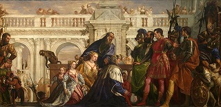 ヴェロネーゼ《アレクサンドロス大王の前で跪くダリウス王家の人々》 1565-67年