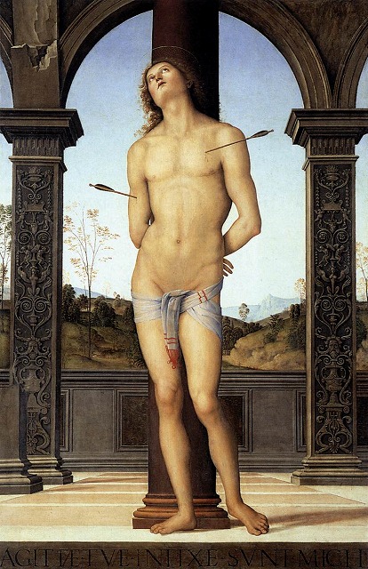 ペルジーノ《聖セバスティアヌス》1490-1500頃