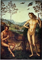 ペルジーノ《アポローンとマルシュアース》1483-91頃