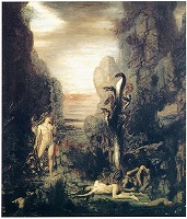 モロー《ヘラクレスとレルネー沼のヒュドラ》1876