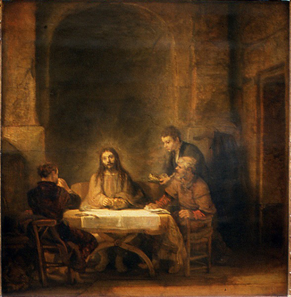 レンブラント《エマオの巡礼者たち》1648