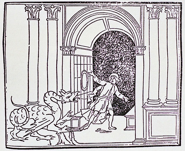 『ポリフィルス狂恋夢』への挿絵 1499 ヴェネツィア（左右反転）