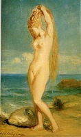 シャセリオー《海のウェヌス（習作）》c1837-38