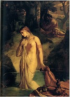 シャセリオー《水浴のスザンナ》1839