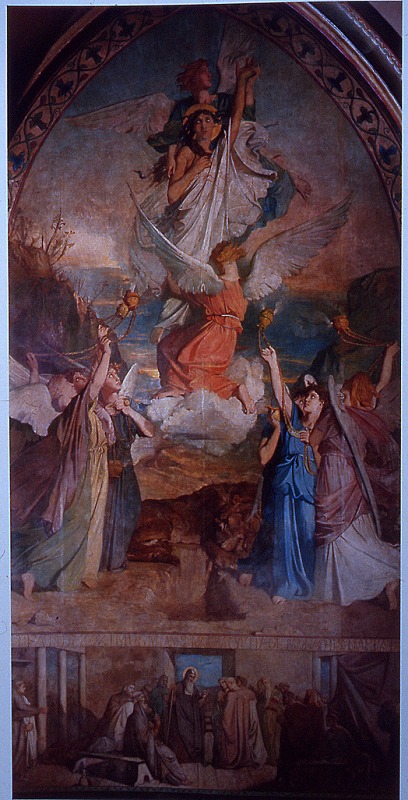シャセリオー《エジプトの聖マリアの昇天》《ゾシマがエジプトの聖マリアの一生と死を物語る》1843