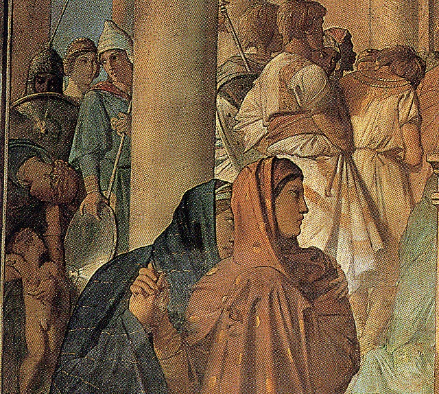 シャセリオー《エジプトの聖マリアの回心》1843（細部）