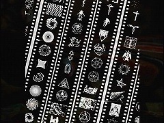 『白昼の幻想』DVD特典映像「サイケデリック特殊効果解説」(2003) 約2分：スライド投影用の模様集