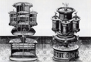 自動装置付きの装飾的な噴水 ラメッリ『さまざまな巧妙な機械』(1588)図186